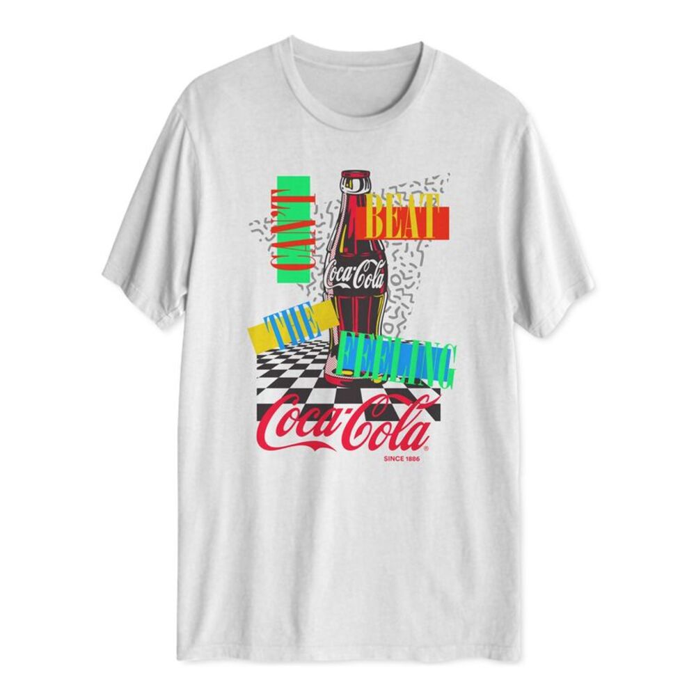HYBRID APPAREL Mens The Feeling White Logo Graphic Classic Fit T-Shirt S